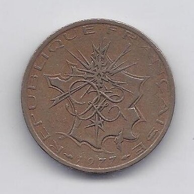 PRANCŪZIJA 10 FRANCS 1977 KM # 940 VF 1