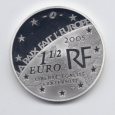 FRANCE 1 1/2 EURO 2005 KM # 1441 PROOF Peace 1