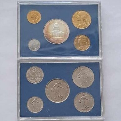 FRANCE 1986 10 coins set 1