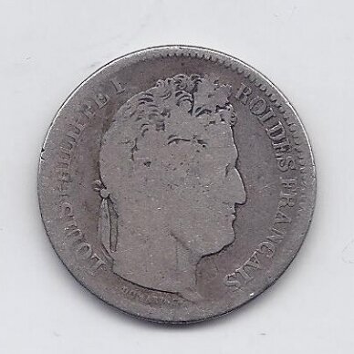 PRANCŪZIJA 2 FRANCS 1832 D KM # 743.4 F 1
