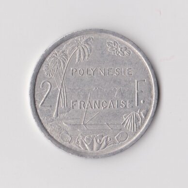 FRENCH POLYNESIA 2 FRANCS 2002 KM # 10 VF