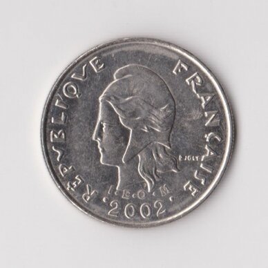 PRANCŪZŲ POLINEZIJA 10 FRANCS 2002 KM # 8 VF/XF 1