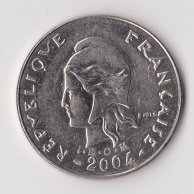 FRENCH POLYNESIA 20 FRANCS 2004 KM # 9 VF 1