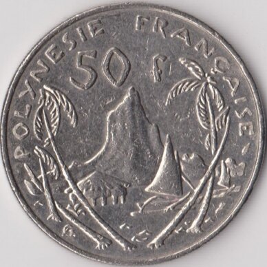 PRANCŪZŲ POLINEZIJA 50 FRANCS 2009 KM # 13a VF