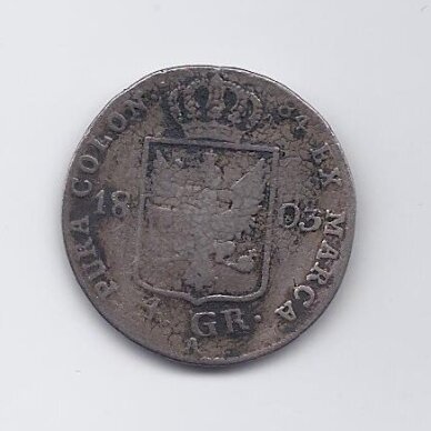 PRUSSIA 4 GROSCHEN 1803 KM # 370 VG