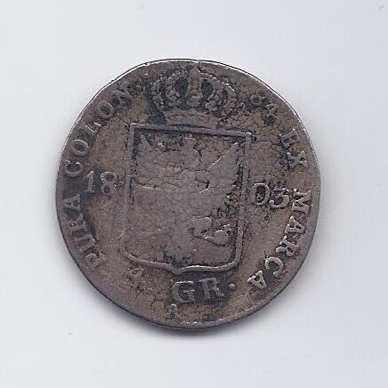PRUSSIA 4 GROSCHEN 1803 KM # 370 VG