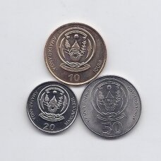 RWANDA 2003 3 coins set