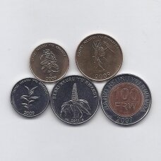 RUANDA 2007 - 2011 m. 5 monetų rinkinys