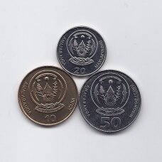 RUANDA 2009 - 2011 m. 3 monetų rinkinys