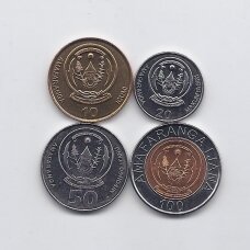 RUANDA 2007 - 2011 m. 4 monetų rinkinys
