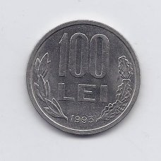 ROMANIA 100 LEI 1993 KM # 111 XF