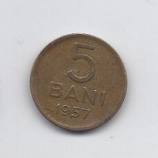 ROMANIA 5 BANI 1957 KM # 83.2 F/VF ROMANIA 5 BANI 1957 KM # 83.2 F/VF