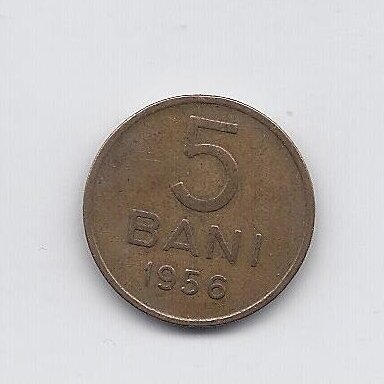 ROMANIA 5 BANI 1956 KM # 83.2 VF