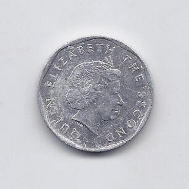 RYTŲ KARIBAI 5 CENTS 2008 KM # 36 VF 1