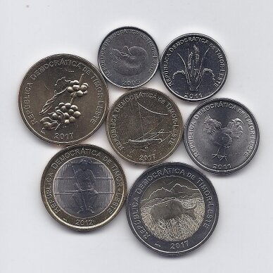 RYTŲ TIMORAS 2003 - 2017 m. 7 monetų rinkinys 1