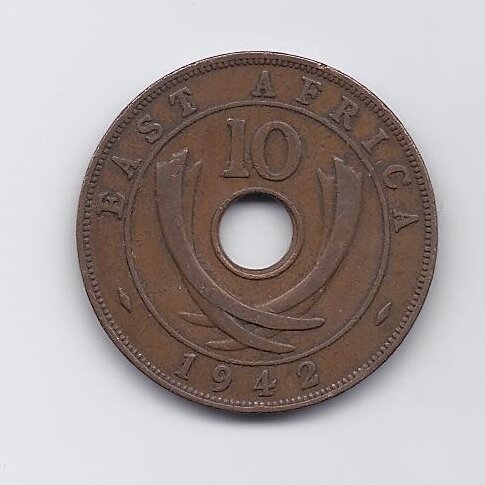 RYTŲ AFRIKA 10 CENTS 1942 KM # 26 VF