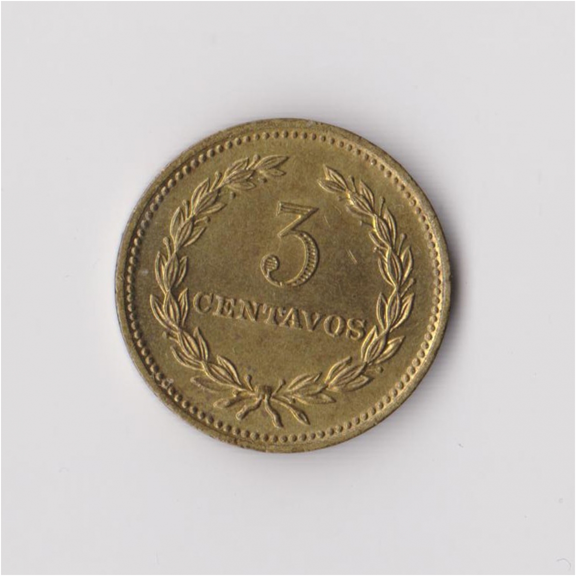 SALVADORAS 3 CENTAVOS 1974 KM # 148 XF