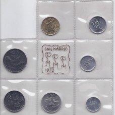 SAN MARINO 1972 7 coins set SAN MARINO 1972 7 coins set