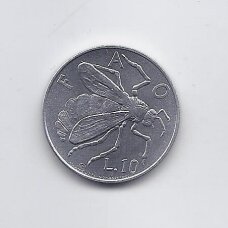 SAN MARINAS 10 LIRE 1974 KM # 33 UNC FAO SAN MARINAS 10 LIRE 1974 KM # 33 UNC FAO