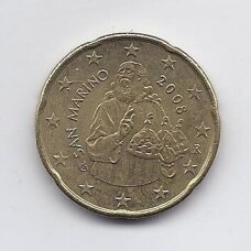 SAN MARINAS 20 EURO CENTS 2008 KM # 483 UNC SAN MARINAS 20 EURO CENTS 2008 KM # 483 UNC