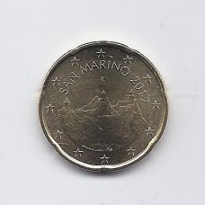 SAN MARINAS 20 EURO CENTS 2017 KM # 559 UNC