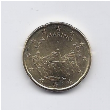 SAN MARINAS 20 EURO CENTS 2018 KM # 559 UNC