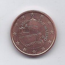 SAN MARINAS 5 EURO CENTS 2006 KM # 442 VF SAN MARINAS 5 EURO CENTS 2006 KM # 442 VF