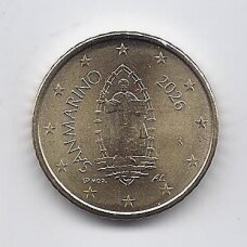 SAN MARINO 50 EURO CENTS 2026 KM # 560 UNC