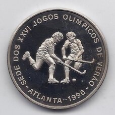 SAO TOME AND PRINCIPE 1000 DOBRAS 1993 KM # 60 PROOF Atlanta Olympics 1996 - Field Hockey