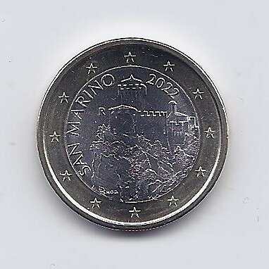 SAN MARINAS 1 EURO 2022 KM # 561 UNC