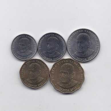 SAMOA 2011 m. 5 monetų rinkinys 1