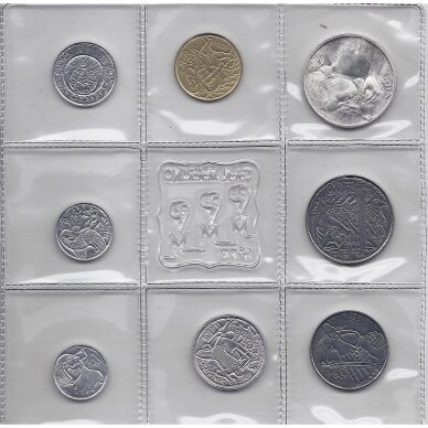 SAN MARINO 1973 eight coins set with silver 500 lire