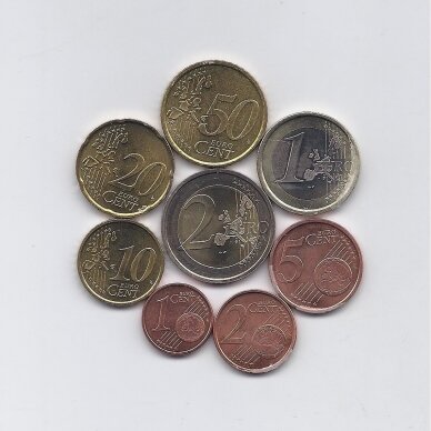 SAN MARINAS 2005 m. pilnas euro monetų rinkinys 1
