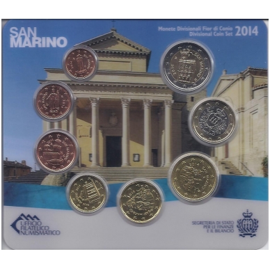 SAN MARINAS 2014 m. euro monetų rinkinys 1