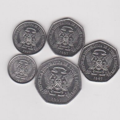 SAO TOME AND PRINCIPE 1997 5 coins set 1