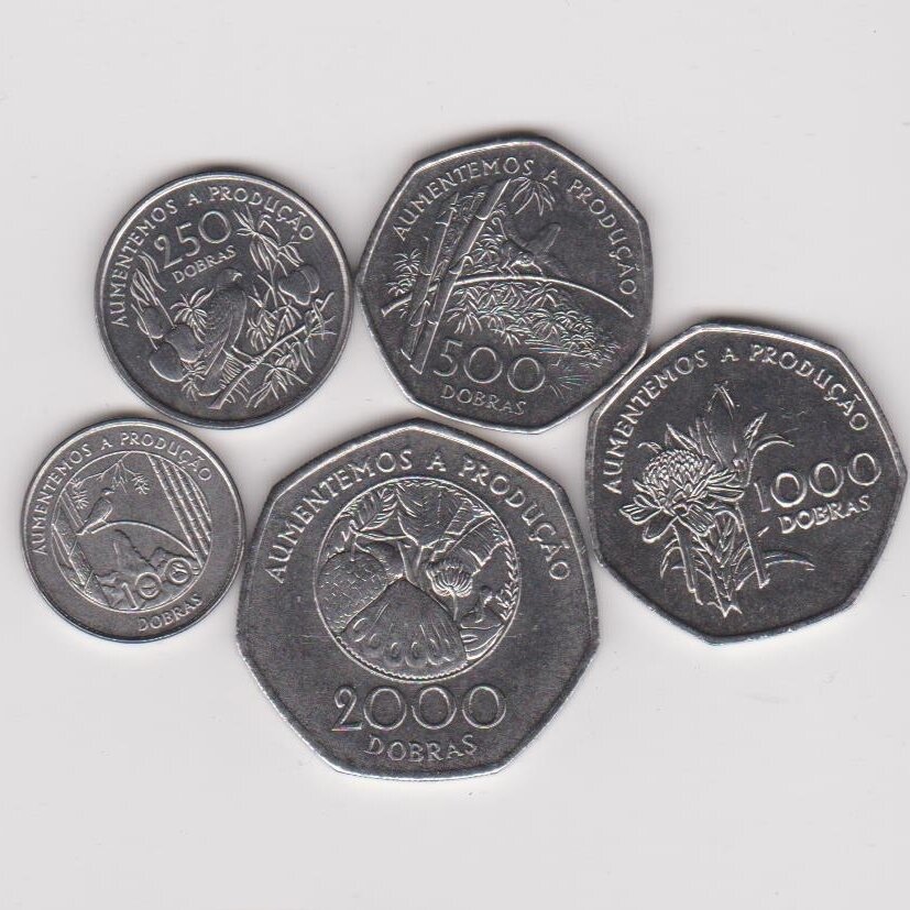 SAO TOME AND PRINCIPE 1997 5 coins set