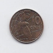 SEIŠELIAI 10 CENTS 2021 KM # 178 XF