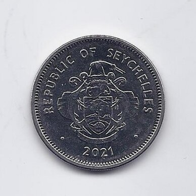 SEIŠELIAI 1 RUPEE 2021 KM # 180 XF 1