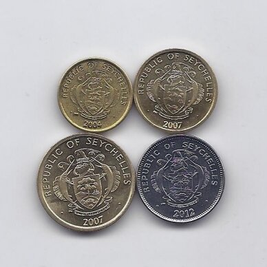 SEYCHELLES 2004 - 2012 4 coins set 1