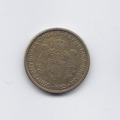 SERBIJA 1 DINAR 2006 KM # 39 VF 1