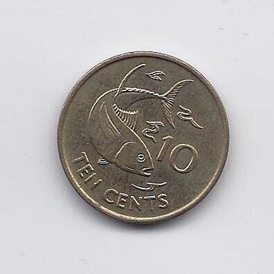 SEYCHELLES 10 CENTS 2007 KM # 48a UNC