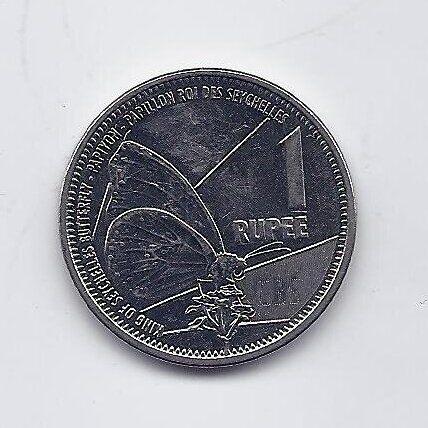 SEIŠELIAI 1 RUPEE 2021 KM # 180 XF