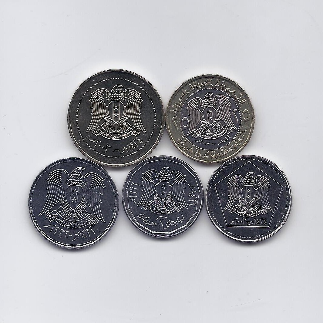 SYRIA 1996 - 2003 5 coins set 1