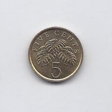 SINGAPŪRAS 5 CENTS 2010 KM # 99 XF SINGAPŪRAS 5 CENTS 2010 KM # 99 XF