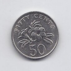 SINGAPORE 50 CENTS 1997 KM # 102 XF