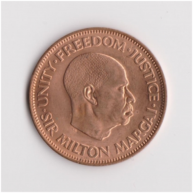 SIERRA LEONE 1 CENT 1964 KM # 17 XF 1