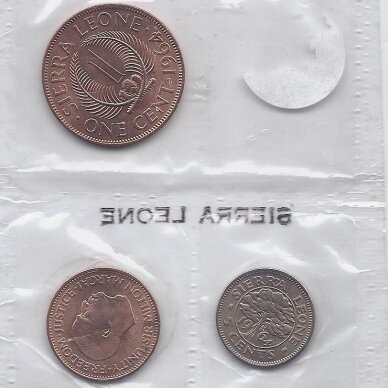 SIERA LEONĖ 1964 m. 3 monetų rinkinys 1
