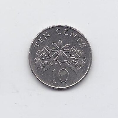 SINGAPŪRAS 10 CENTS 2009 KM # 100 VF