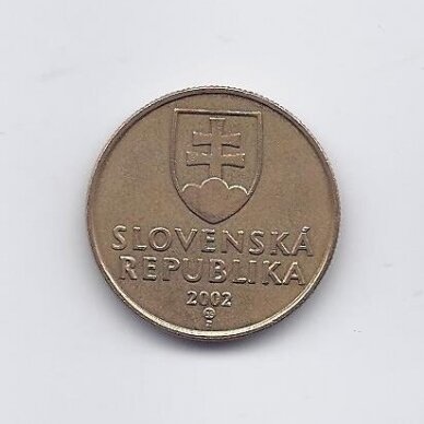 SLOVAKIJA 1 KORUNA 2002 KM # 12 VF 1