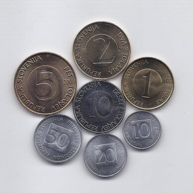 SLOVĖNIJA 1993 - 2006 m. 7 monetų rinkinys 1